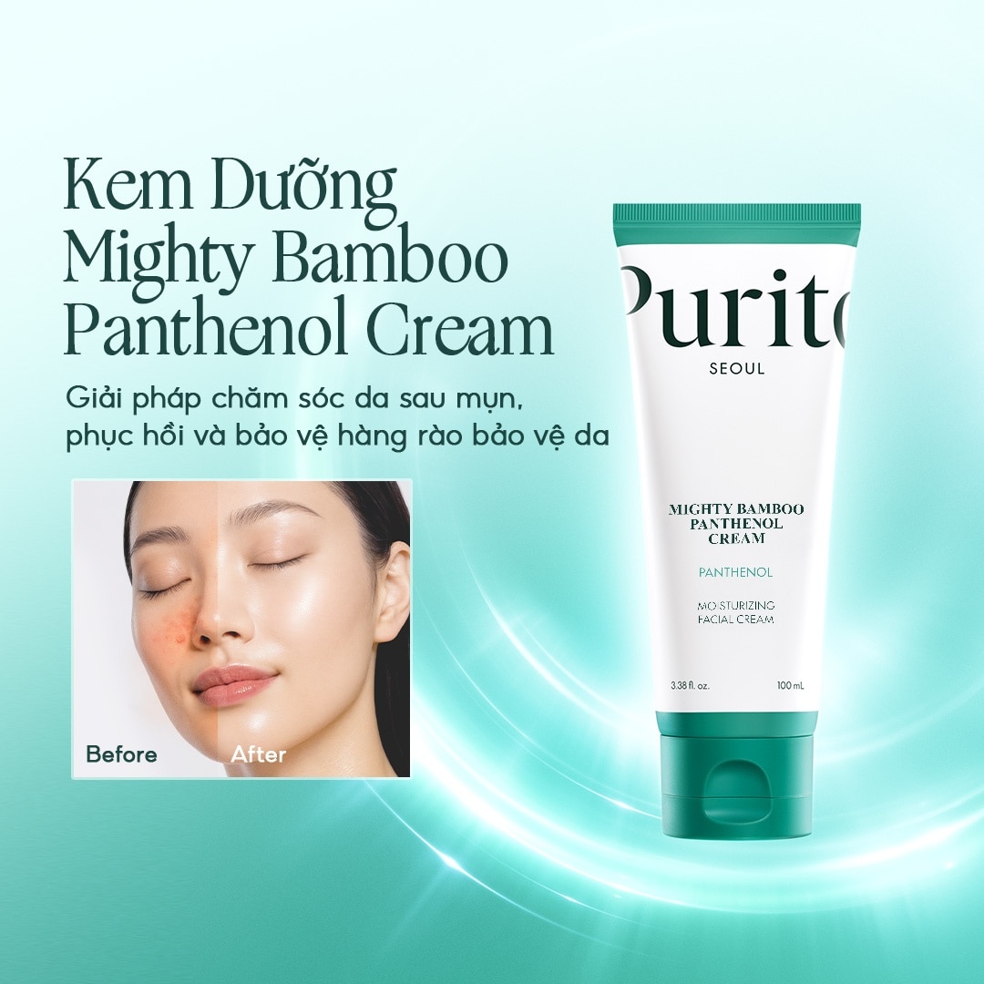 Kem Dưỡng Giúp Phục Hồi Da Purito Mighty Bamboo Panthenol Cream 100ml image