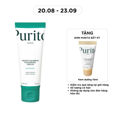 PURITO Kem Dưỡng Giúp Phục Hồi Da Purito Mighty Bamboo Panthenol Cream 100ml image
