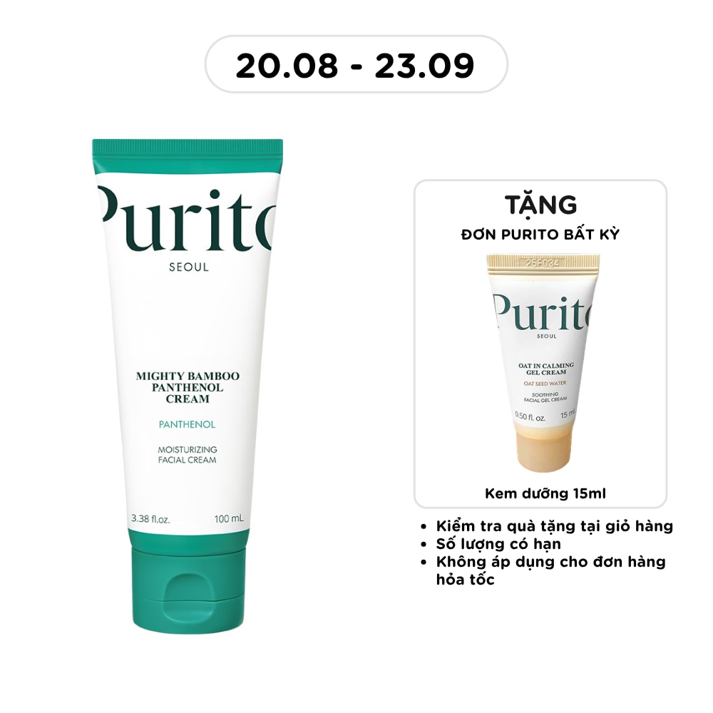 Kem Dưỡng Giúp Phục Hồi Da Purito Mighty Bamboo Panthenol Cream 100ml image