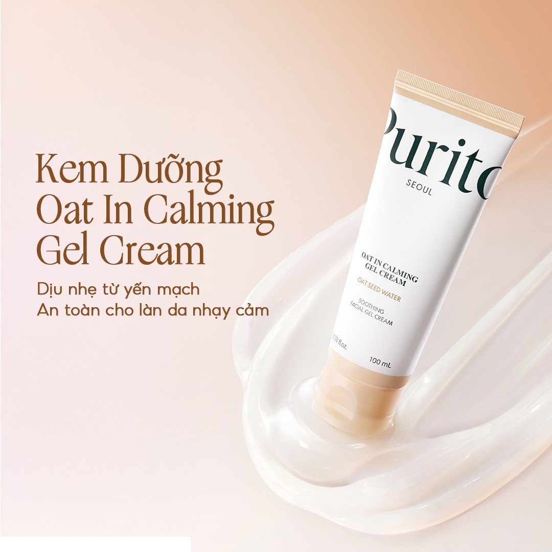 Kem Dưỡng Da Yến Mạch Purito Oat in Calming Gel Cream 100ml image
