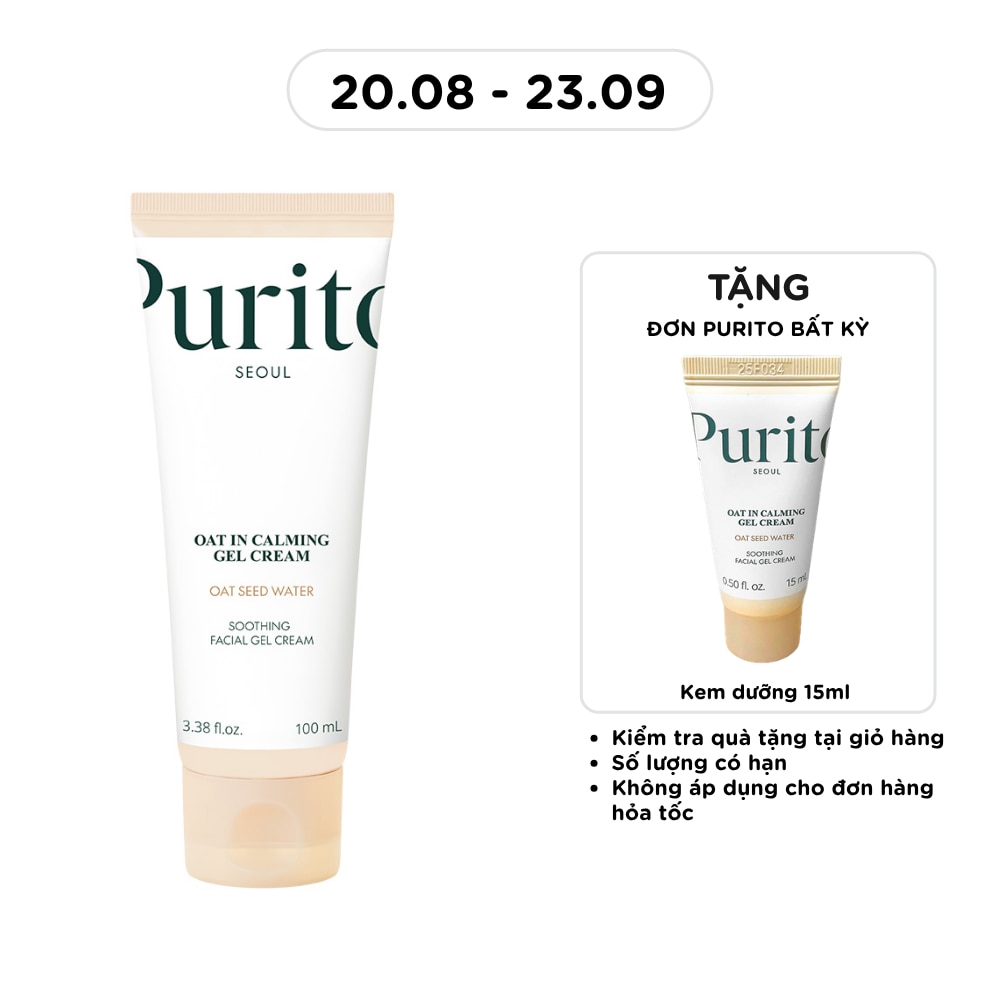 Kem Dưỡng Da Yến Mạch Purito Oat in Calming Gel Cream 100ml image