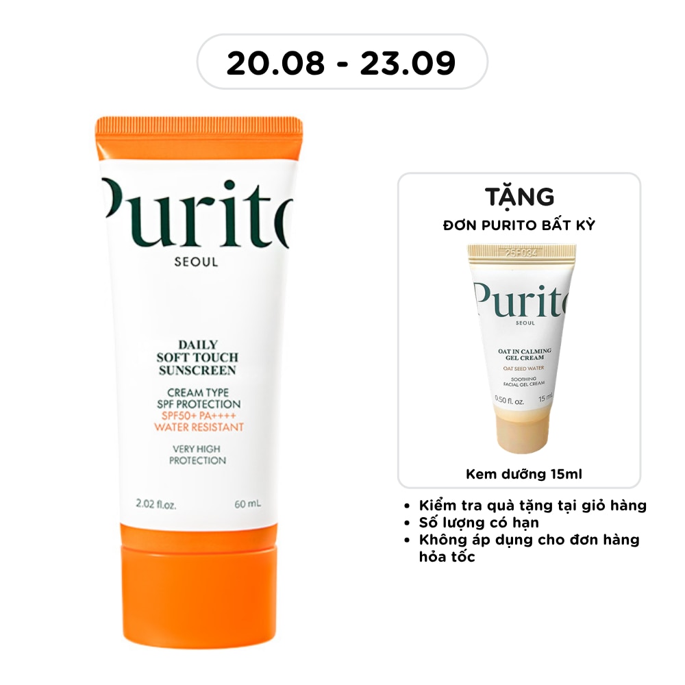 Kem Chống Nắng Purito Daily Soft Touch Sunscreen SPF50+ PA++++ 60ml image