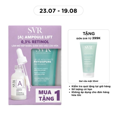 SVR - Combo SVR (SVR [A] Ampoule Lift 30ml+ Physiopure Gelee Moussante 200ml) image