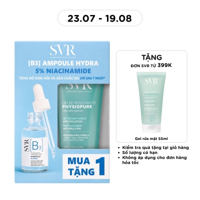 SVR - Combo SVR (SVR [B3] Ampoule Hydra 30ml+ Physiopure Gelee Moussante 200ml) image