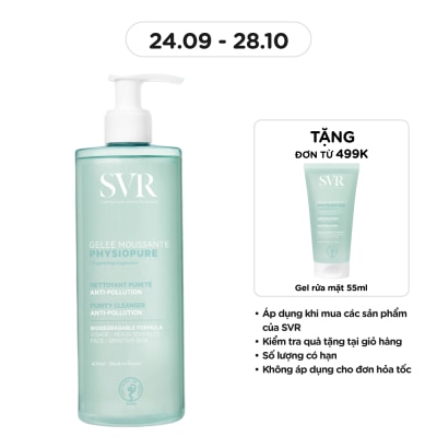SVR Gel Rửa Mặt SVR Physiopure Gelee Moussante Dành Cho Da Nhạy Cảm 400ml image
