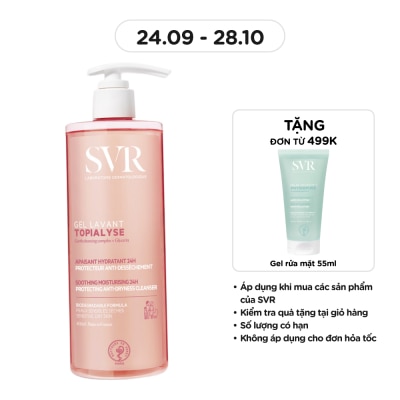 SVR Gel Rửa Mặt Và Tắm SVR Topialyse Gel Lavant Dưỡng Ẩm Dùng Cho Mặt và Toàn Thân 400ml image
