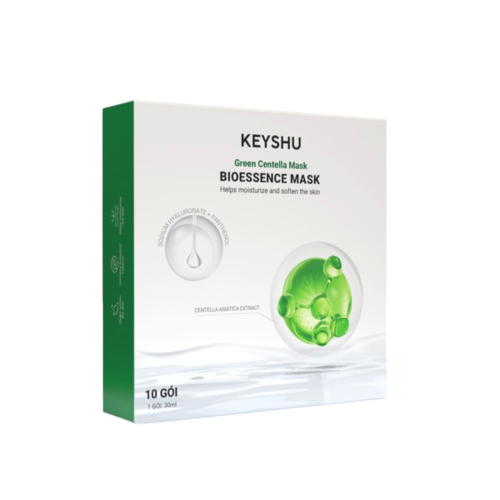 Mặt Nạ Keyshu Bioessence Mask Rau Má 30ml x 10pcs image
