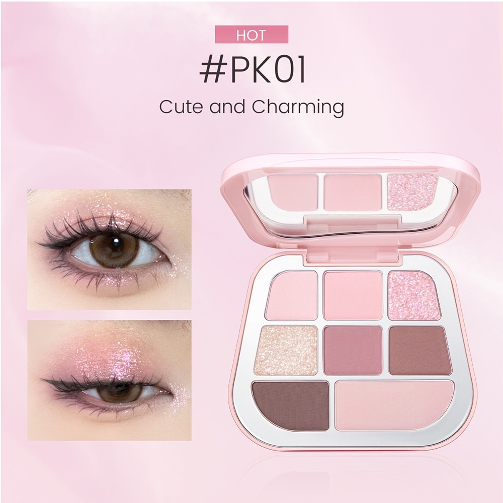 Phấn Mắt 8 Ô Focallure 8 Pan Pressed Powder Palette 9.6g .#PK01 image