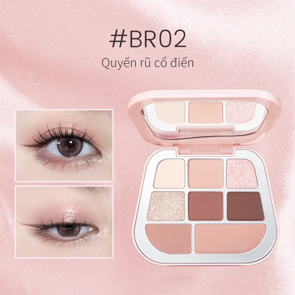 Focallure 8 Pan Pressed Powder Palette 9.6g .#BR02 image