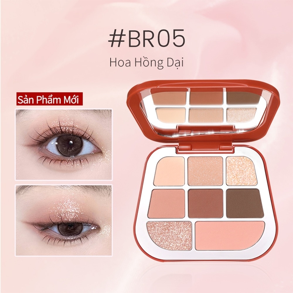 Phấn Mắt 8 Ô Focallure 8 Pan Pressed Powder Palette 9.6g .#BR05 image