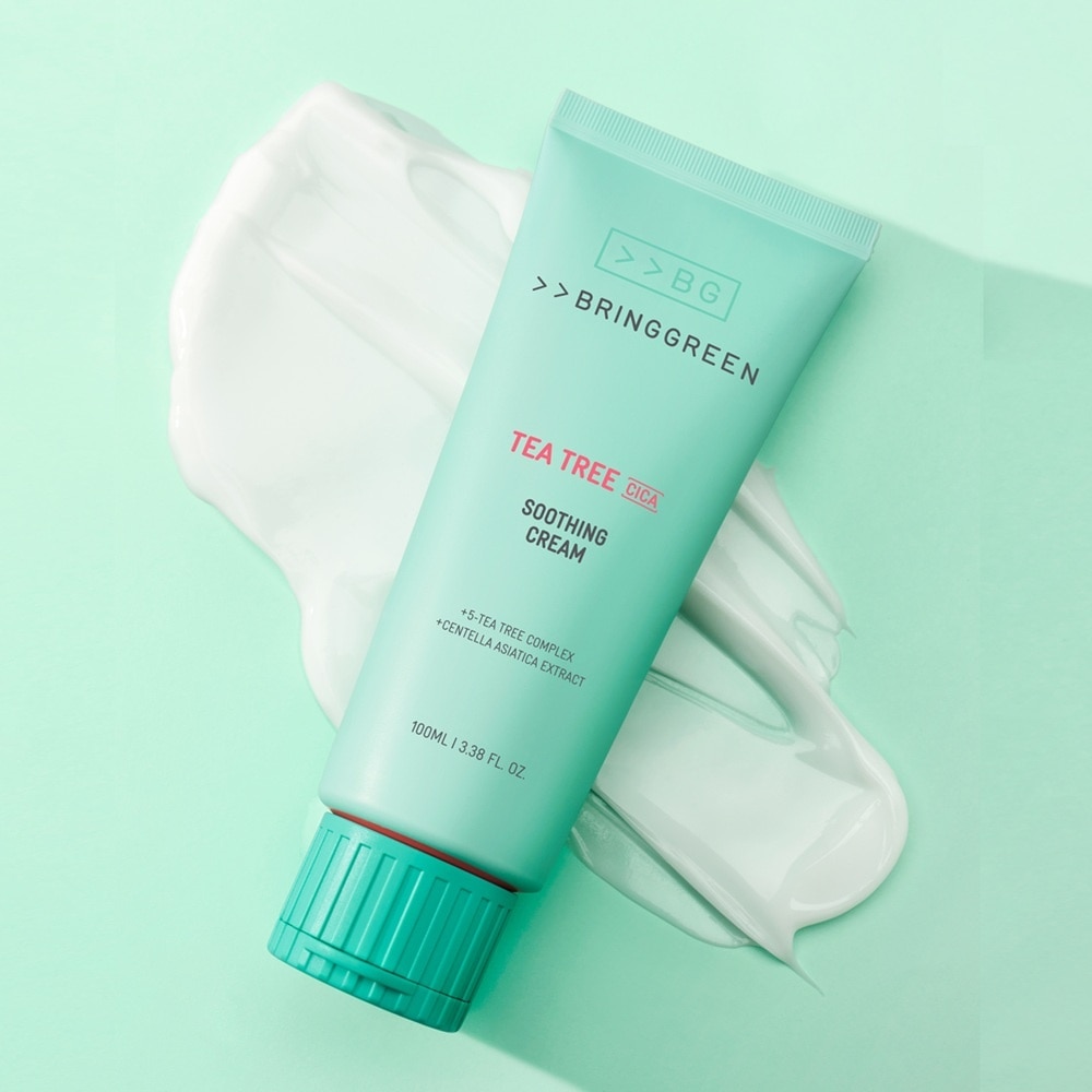 Kem Dưỡng Bring Green Tea Tree Cica Soothing Cream Plus 100ml image