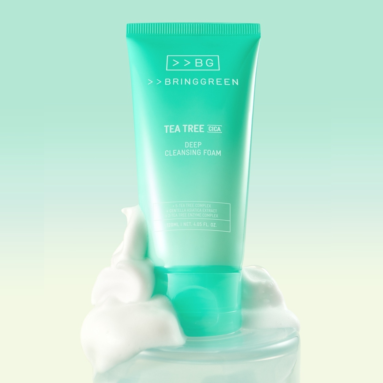 Bring Green Tea Tree Cica Deep Cleansing Foam 120ml image