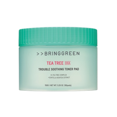 BRING GREEN - Toner Pad Bring Green Tea Tree Cica Trouble Soothing Toner Pad 150g/90pads image