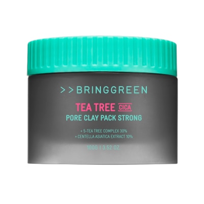 BRING GREEN - Mặt Nạ Đất Sét Bring Green Tea Tree Cica Pore Clay Pack Strong 100g image
