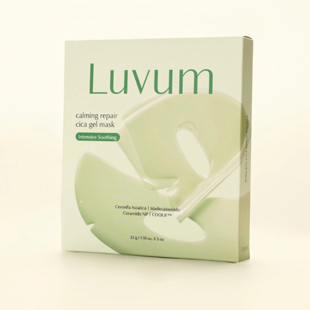 Hộp Mặt Nạ Luvum Calming Repair Cica Gel Mask 33g x 5pcs image