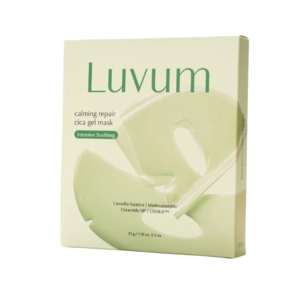 Hộp Mặt Nạ Luvum Calming Repair Cica Gel Mask 33g x 5pcs image