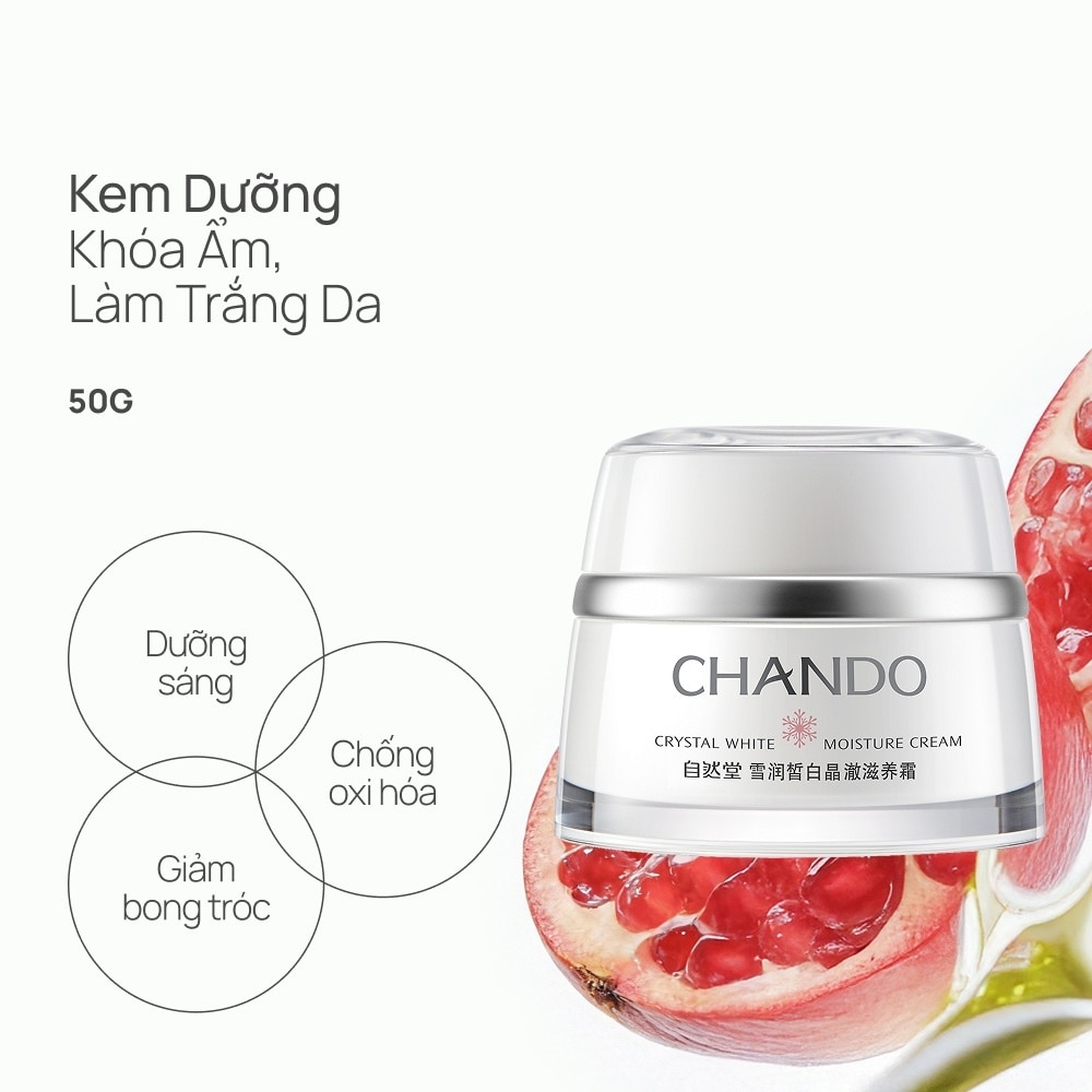 Kem Dưỡng Ẩm Chando Himalaya Crystal White Moisture Cream 50g image