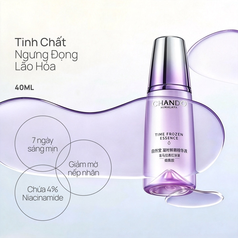 Tinh Chất Ngừa Lão Hóa Da Chando Himalaya Time Frozen Aging Resistance Activating Essence 40ml image