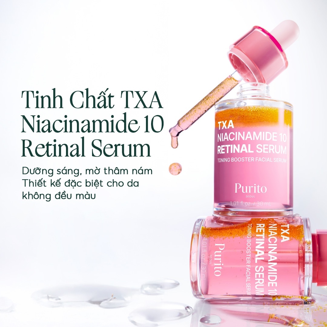 Tinh Chất Purito TXA Niacinamide 10 Retinal Serum Dưỡng Trắng Da 30ml image