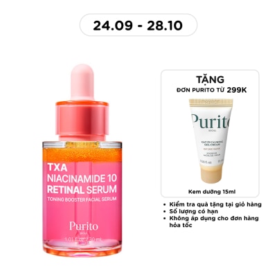 PURITO Tinh Chất Purito TXA Niacinamide 10 Retinal Serum Dưỡng Trắng Da 30ml image