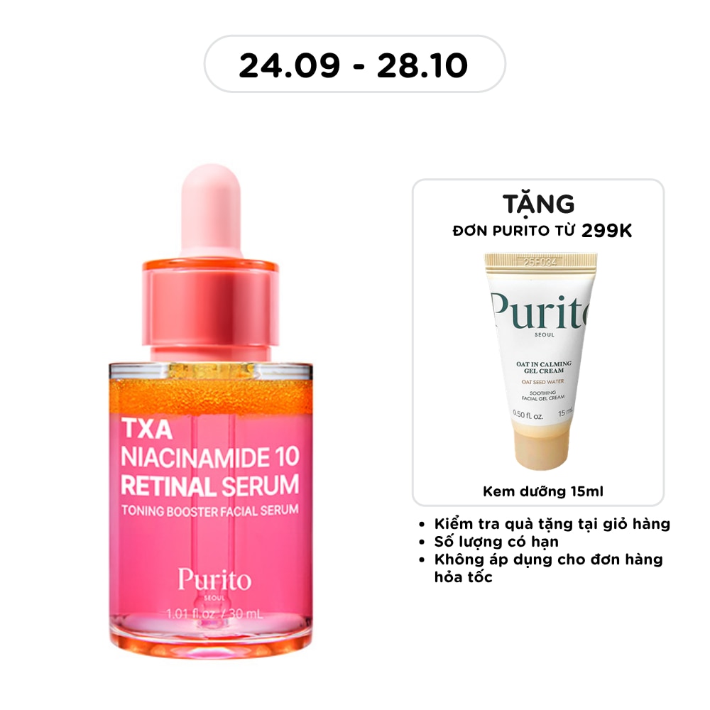 Tinh Chất Purito TXA Niacinamide 10 Retinal Serum Dưỡng Trắng Da 30ml image