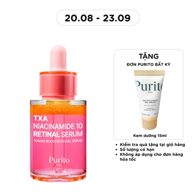PURITO - Tinh Chất Purito TXA Niacinamide 10 Retinal Serum Dưỡng Trắng Da 30ml image
