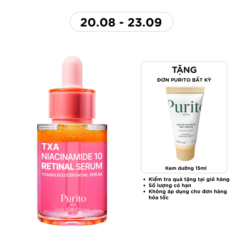 Tinh Chất Purito TXA Niacinamide 10 Retinal Serum Dưỡng Trắng Da 30ml image