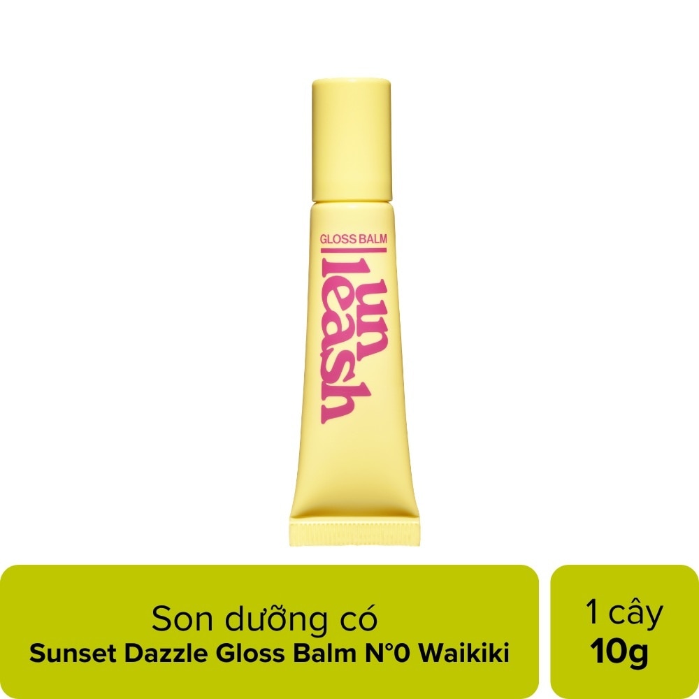 Son dưỡng Unleashia Sunset Dazzle Gloss Balm 10g .#No.0 Waikiki