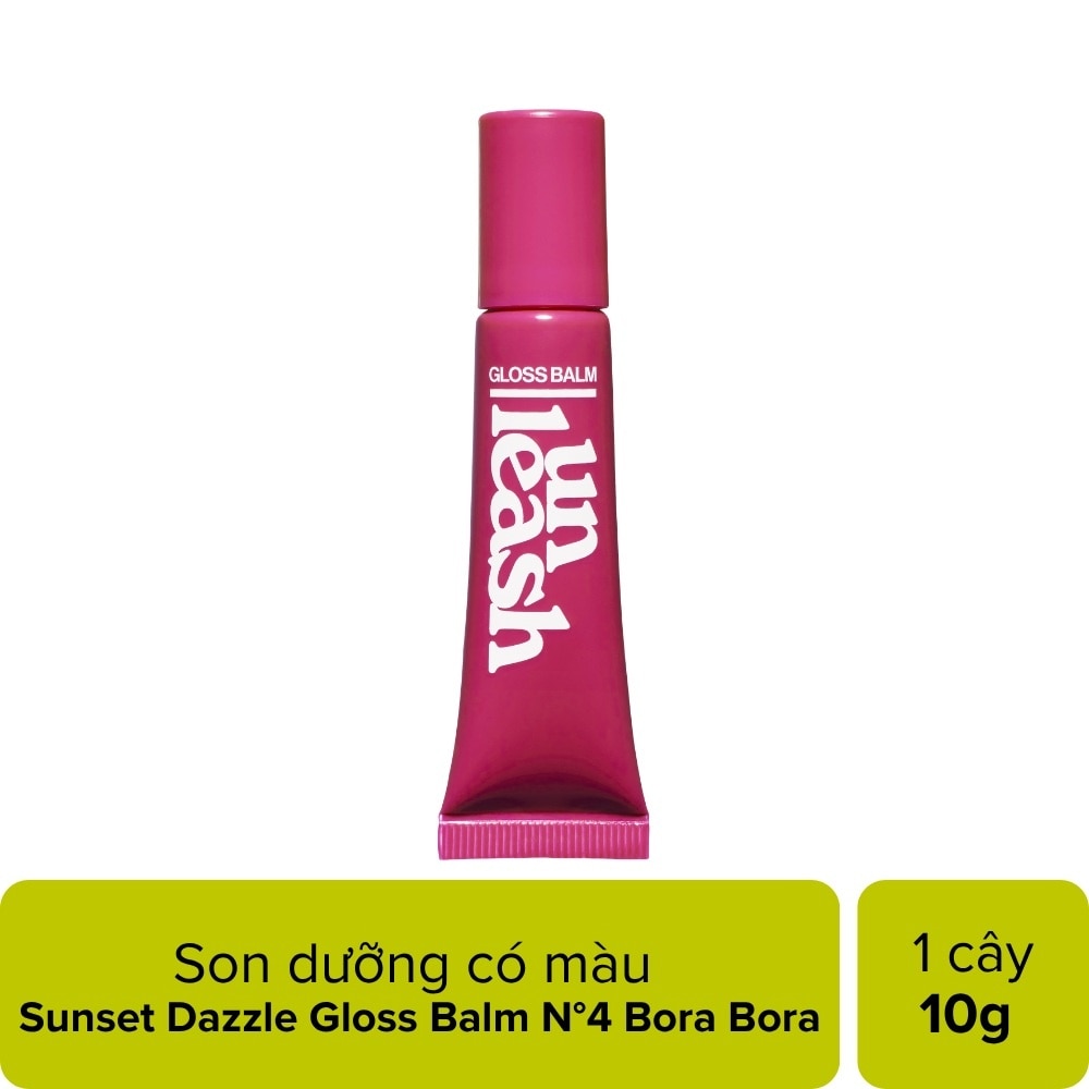 Son Dưỡng Có Màu Unleashia Sunset Dazzle Gloss Balm 10g .#No.4 Bora Bora image