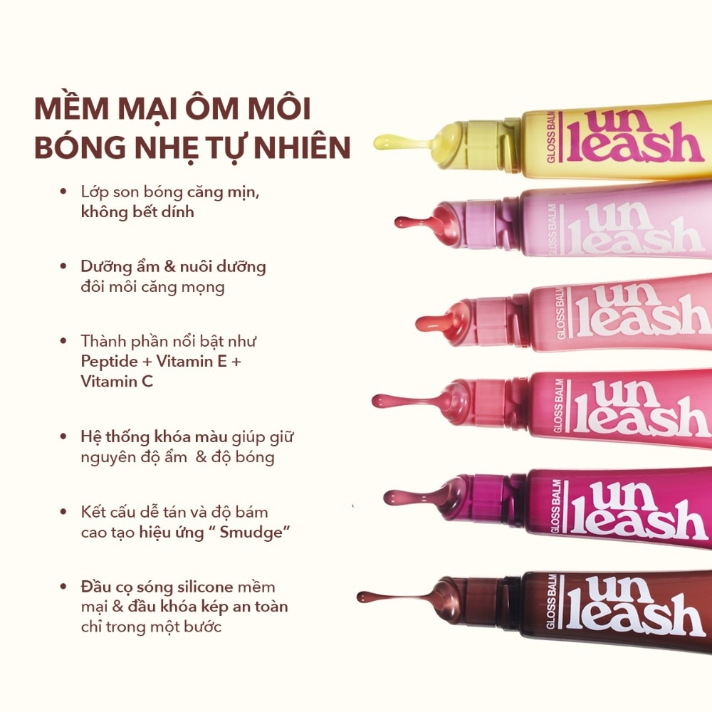 Son Dưỡng Có Màu Unleashia Sunset Dazzle Gloss Balm 10g .#No.5 Amalfi image