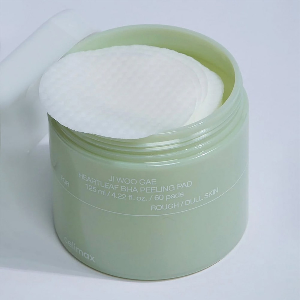 Toner Pad Tẩy Tế Bào Chết Celimax Ji Woo Gae Heartleaf BHA Peeling Pad 125ml/60 Miếng image