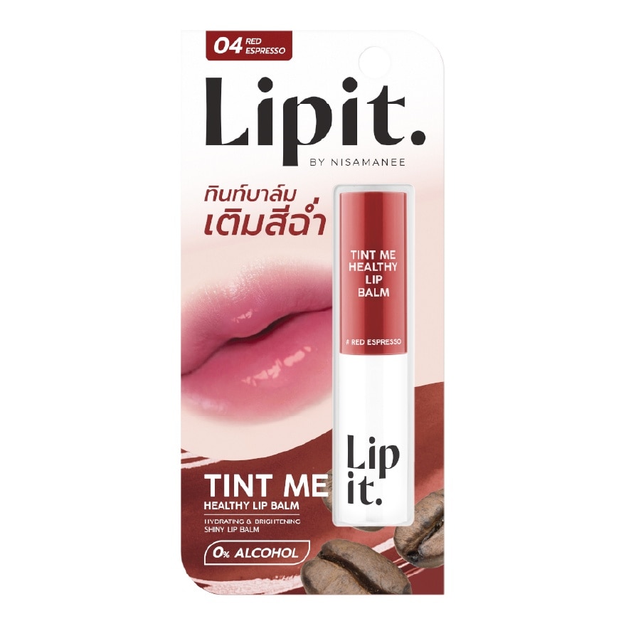 Son Dưỡng Môi Có Màu Lip It Tint Me Healthy Lip Balm 3g. #04 Red Espresso image