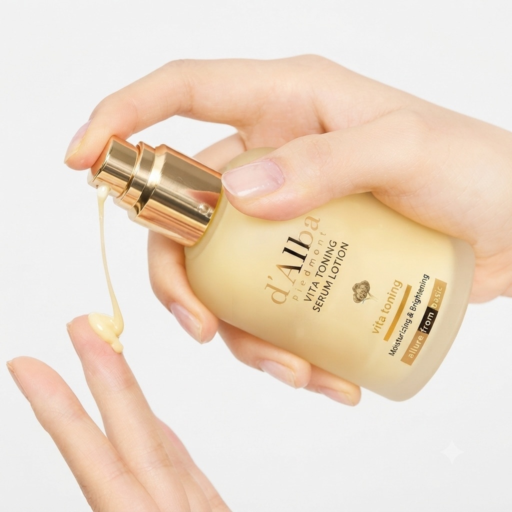 Sữa Dưỡng Serum Làm Sáng Da d'Alba Vita Toning Serum Lotion 100ml image
