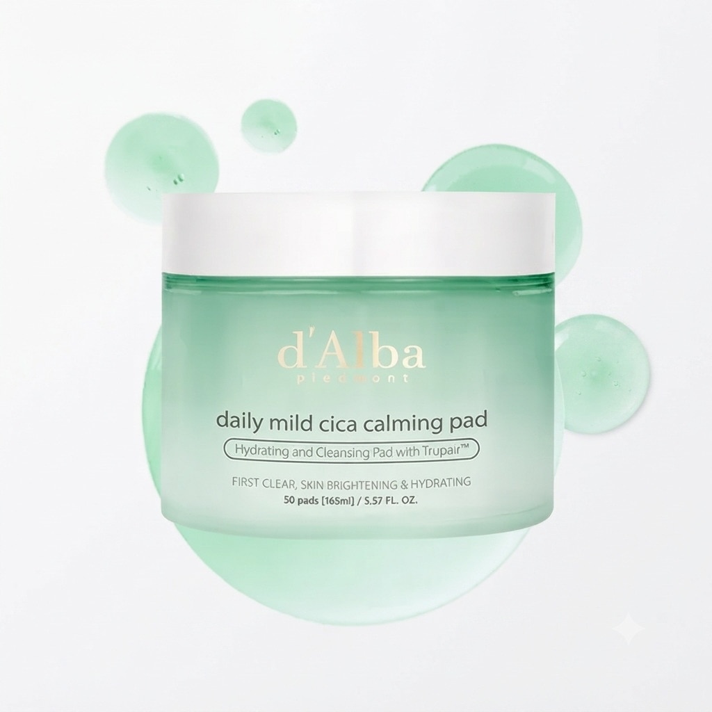 Toner Pad d'Alba Daily Mild Cica Calming Pad 165ml/50 Pads image