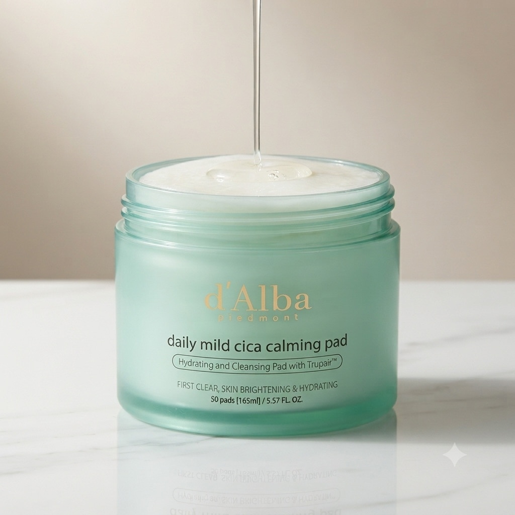 Toner Pad d'Alba Daily Mild Cica Calming Pad 165ml/50 Pads image
