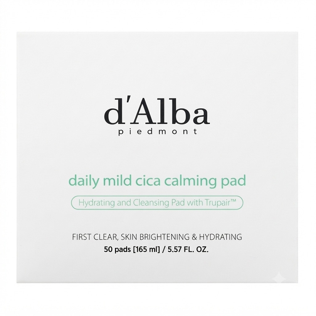 Toner Pad d'Alba Daily Mild Cica Calming Pad 165ml/50 Pads image