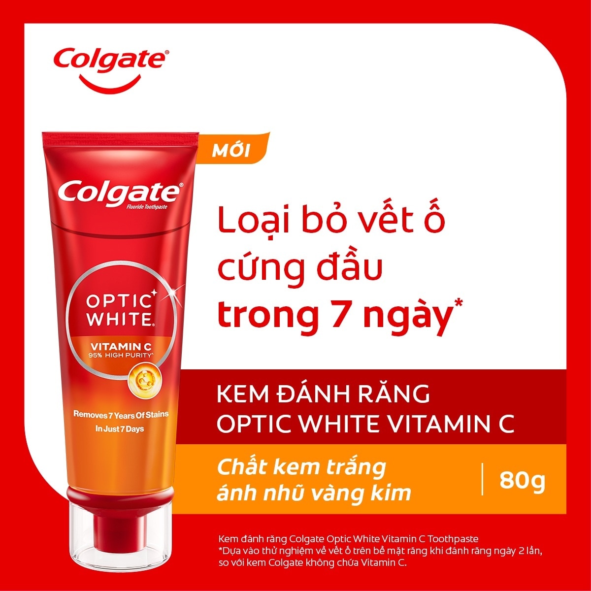 Kem Đánh Răng Colgate Optic White Vitamin C 80g image