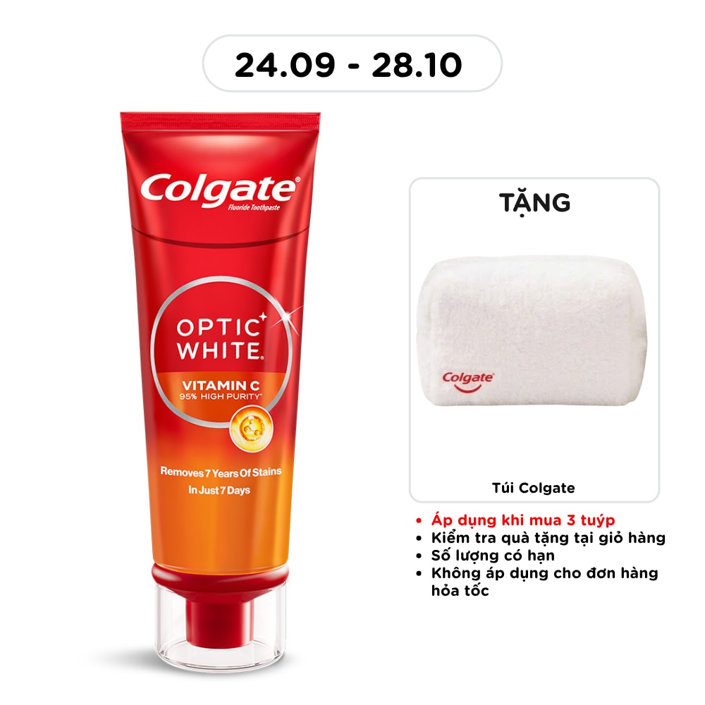 Kem Đánh Răng Colgate Optic White Vitamin C 80g image