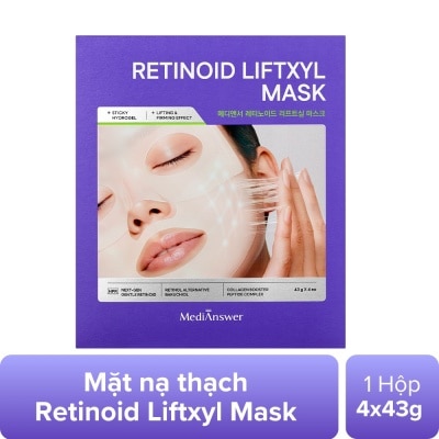 MEDIANSWER - Hộp Mặt Nạ Medianswer Retinoid Liftxyl 43g x 4pcs image