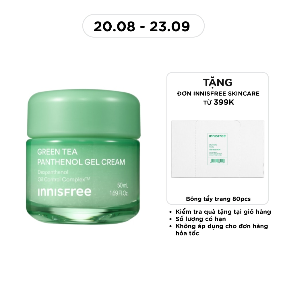Kem Dưỡng Innisfree Green Tea Panthenol Gel Cream 50ml image