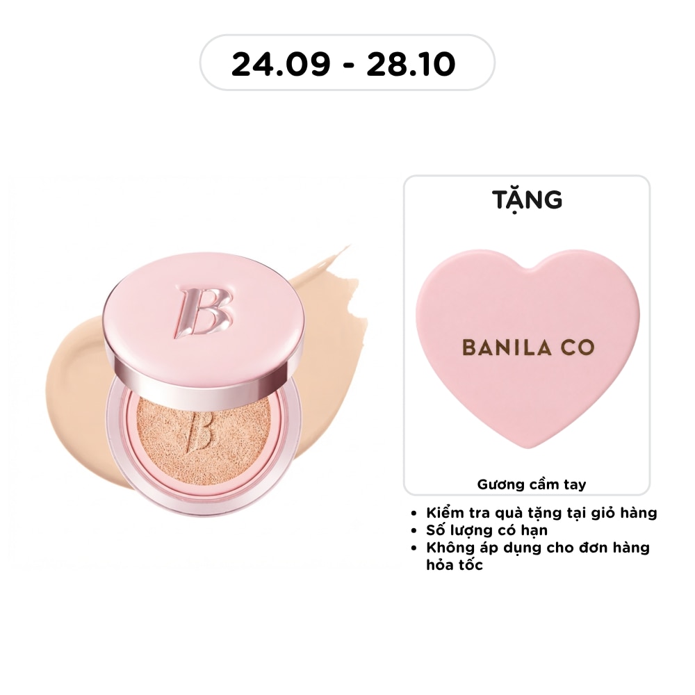 Phấn Nước Banila Co Essence Skin Pink Cushion SPF50+ PA+++ 12g . image