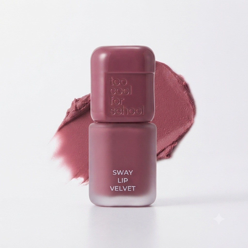 Too Cool For School Sway Lip Velvet 3.3g .#10 Crushed Berry image