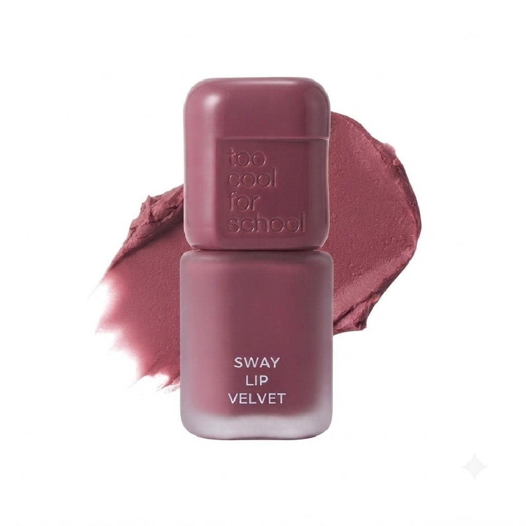 Too Cool For School Sway Lip Velvet 3.3g .#10 Crushed Berry image