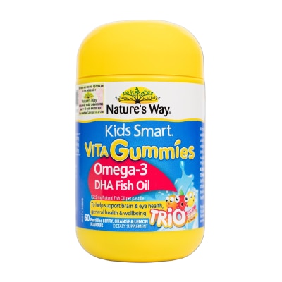 NATURE'S WAY - Thực Phẩm Bổ Sung Kẹo Dẻo Nature's Way Kids Smart Vita Gummies Omega-3 DHA Fish Oil Trio 60viên image