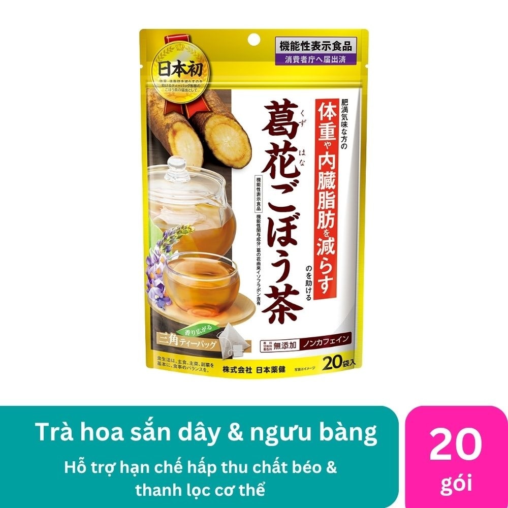 Trà Hoa Kudzu (Sắn Dây) & Ngưu Bàng Nihon Yakken 0.9 g x 20 gói image