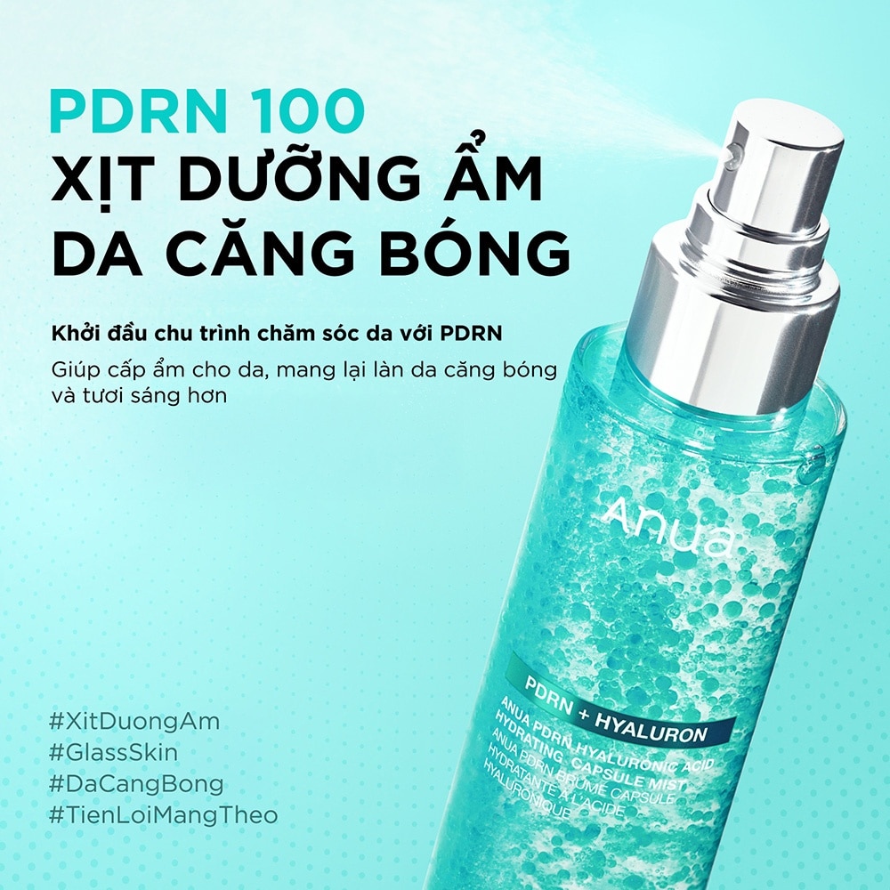 Xịt khoáng Anua PDRN Hyaluronic Acid Hydrating Capsule Mist 100ml image