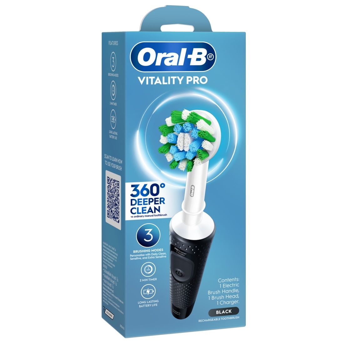 Bàn Chải Điện Oral- B Vitality Pro .#Màu Đen image