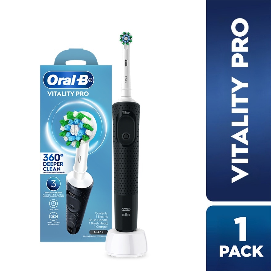Bàn Chải Điện Oral- B Vitality Pro .#Màu Đen image