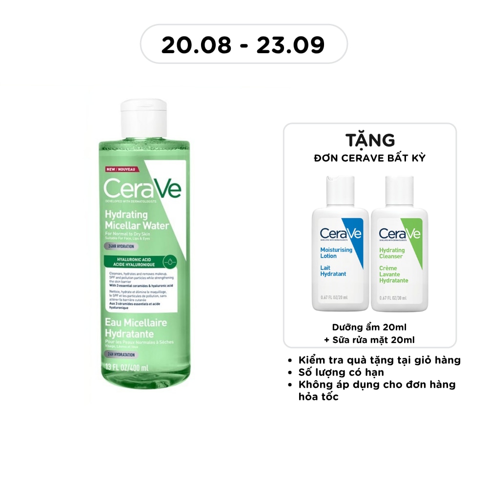 Cerave Hydrating Micellar Water 400ml