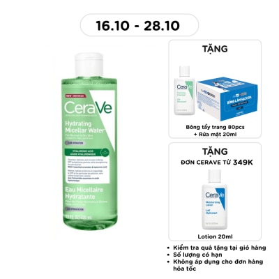 CERAVE Nước Tẩy Trang Cerave Hydrating Micellar Water Cấp Ẩm 400ml image